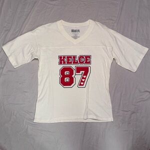 NFLPA- Swiftie Travis Kelce White Graphic Tee